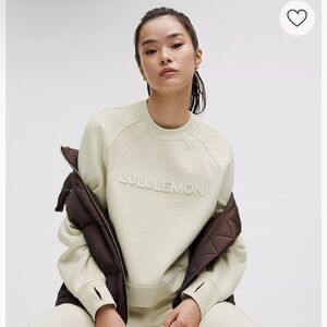 NWOT Lululemon Scuba Oversized Pullover in Bone, L/XL